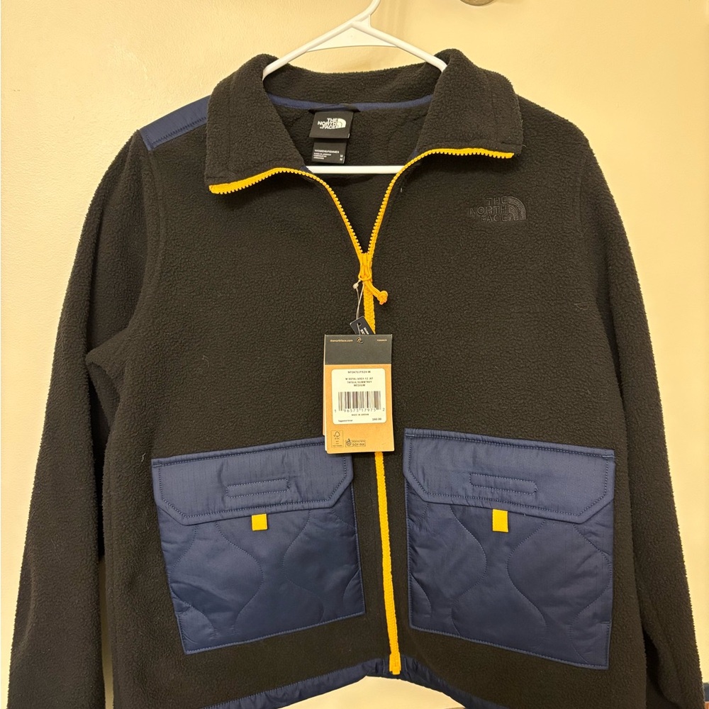 The North Face Black and Blue Fleece Jacket